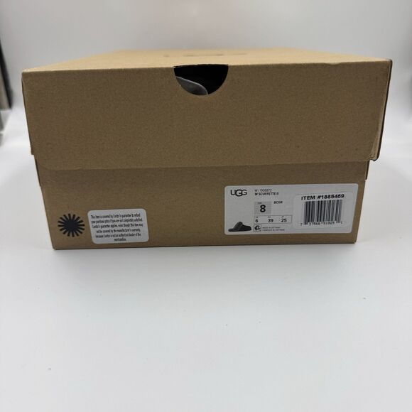 Ugg Australia Women’s Scuffette II Slippers – Suede Black/Grey – Size 8 New - Picture 13 of 16